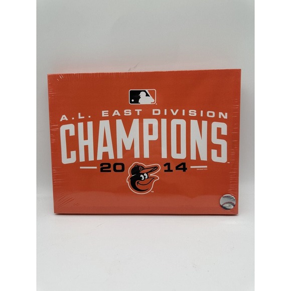 Baltimore Orioles 2014 AL East Division Champions 12x9” Wall Canvas Picture Sign - Picture 1 of 4